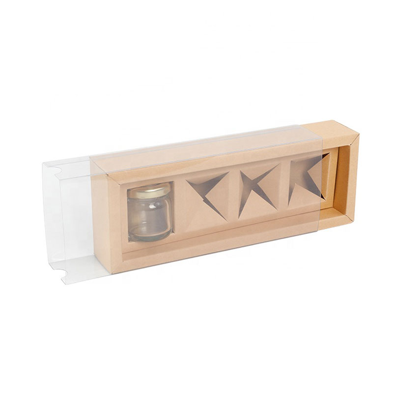 Kraft Paper Box With Clear Lid
