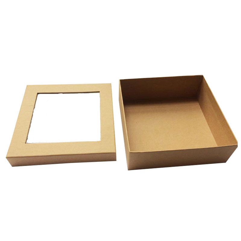 PVC Window Shirt Gift Packaging Kraft Paper Box