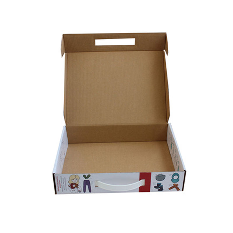 Cardboard Briefcase Box With Handle
