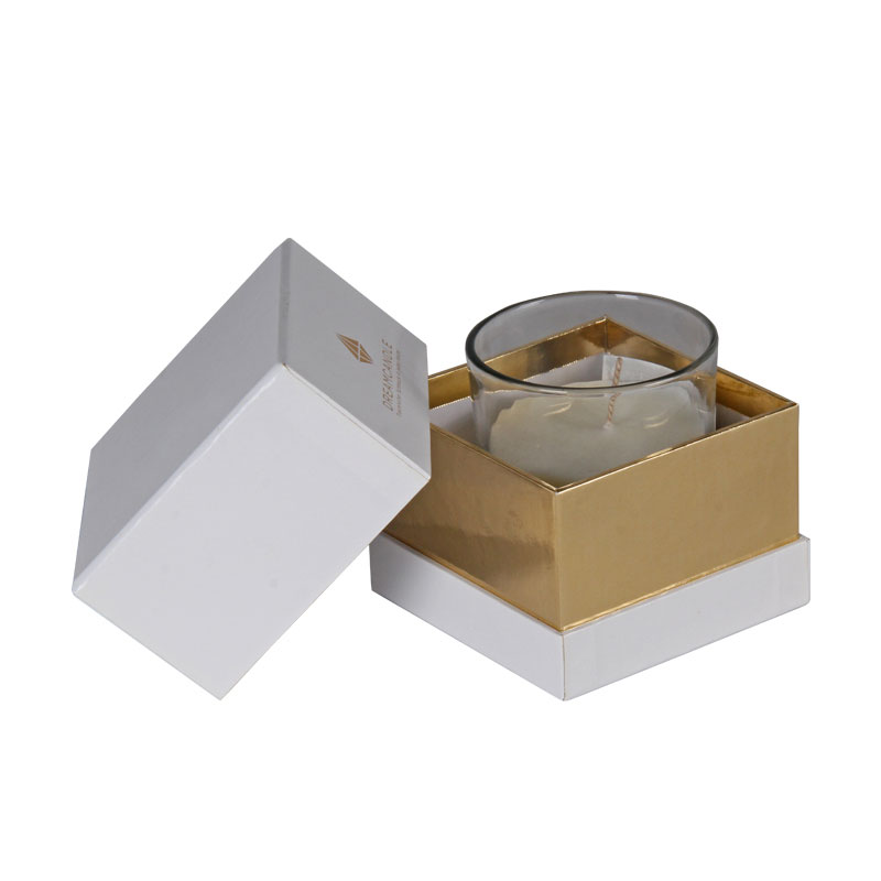 Customized Design Luxury Cardboard Candle Jar Gift Packaging Box With Lid
