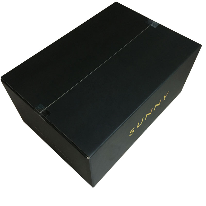 Custom Printing Black Carton Flap Shipping Box