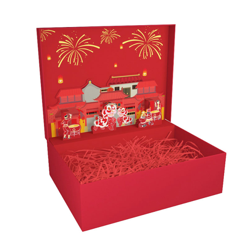 New Year Gift Box Wholesale Holiday Gift Box Festive Chinese New Year Spring Festival Gift Box