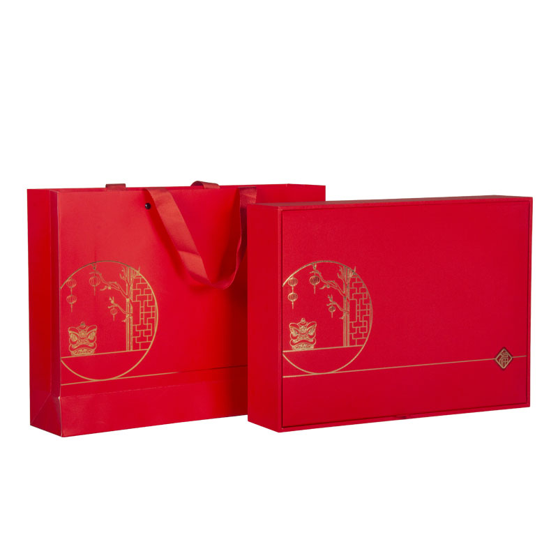 Papper Bag And New Year Box Gift
