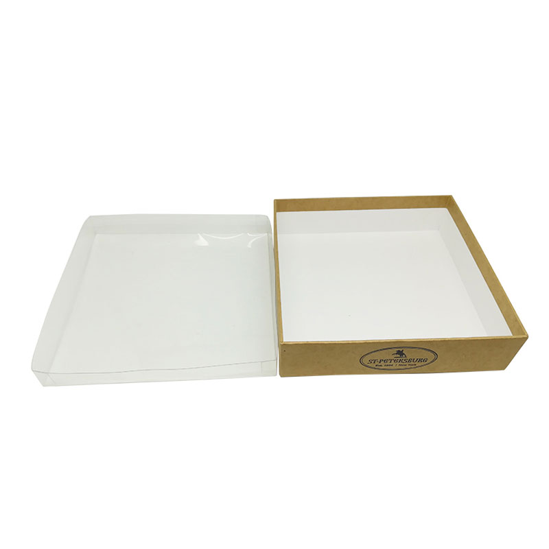 Kraft Paper Box With Clear Lid
