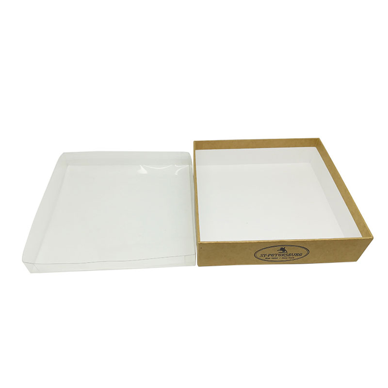 Kraft Paper Box With Transparent Lid
