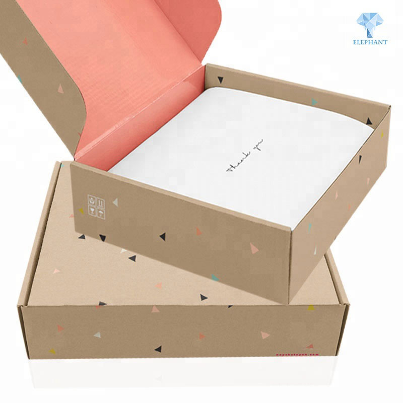 5Pcs Orange Cardboard Shoe Boxes Gift Package Carton Box