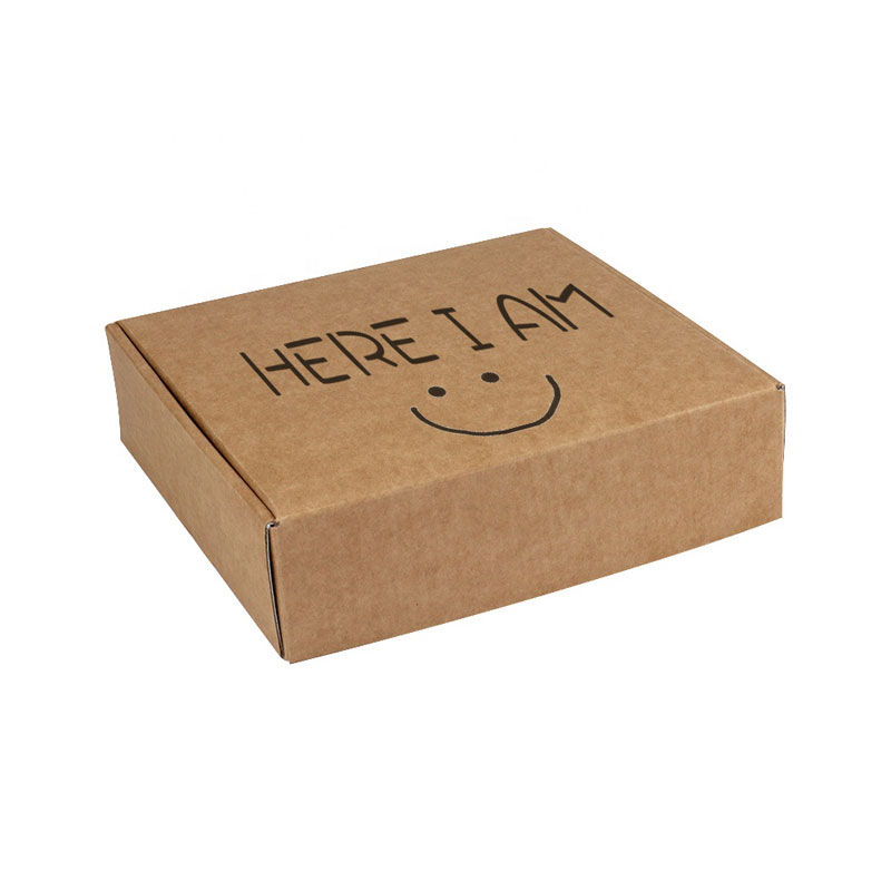 Recycled Shipping Mailer Box Custom Printed Kraft Corrugated Mailer Box