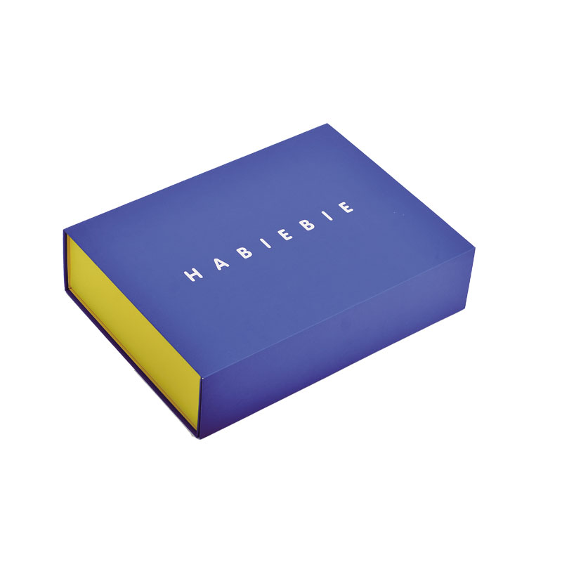 Logo Printed Gift Packaging Magnetic Flap Box