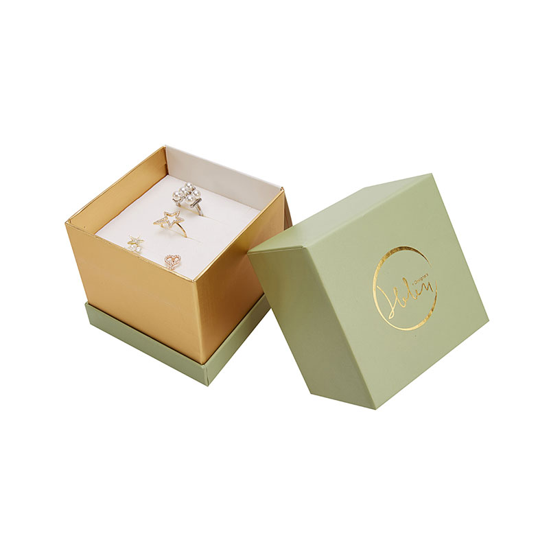 Custom Luxury Velvet Paper Gift Packaging Jewelry Ring Box