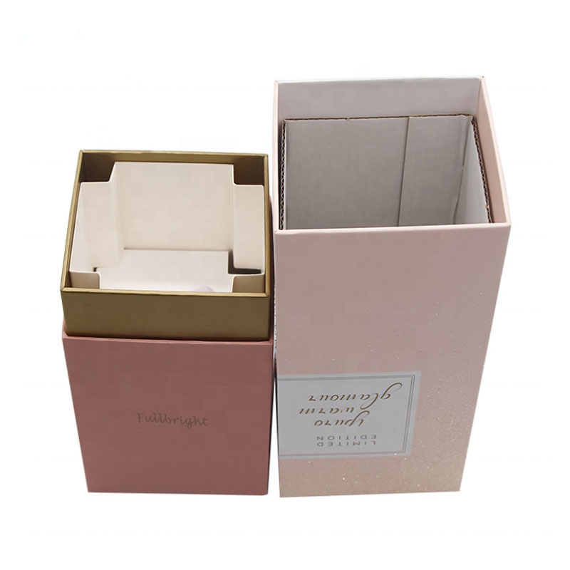 Wholesale Luxury Cosmetics Perfume Bottle Boxes Custom Paper Drawer Perfume  Gift Packaging Box With Logo