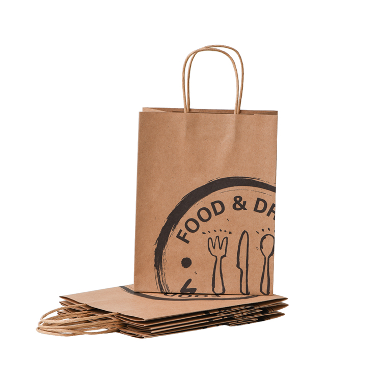 Cheap Food Paper Bag Custom Logo Size Grocery Bag Sturdy Paper Bag Tog –  Fastfoodpak