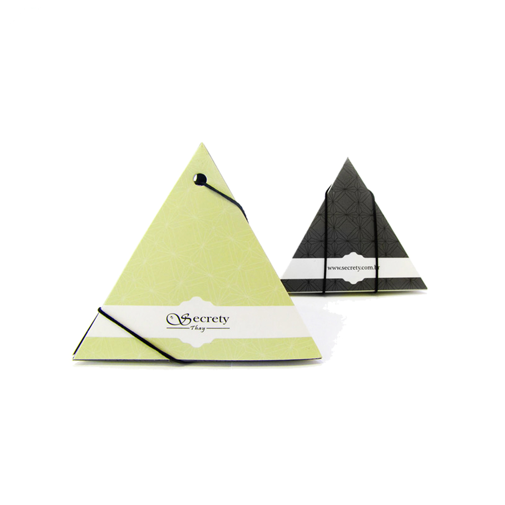 Earring Pyramid Flocking Jewelry Box As Seen