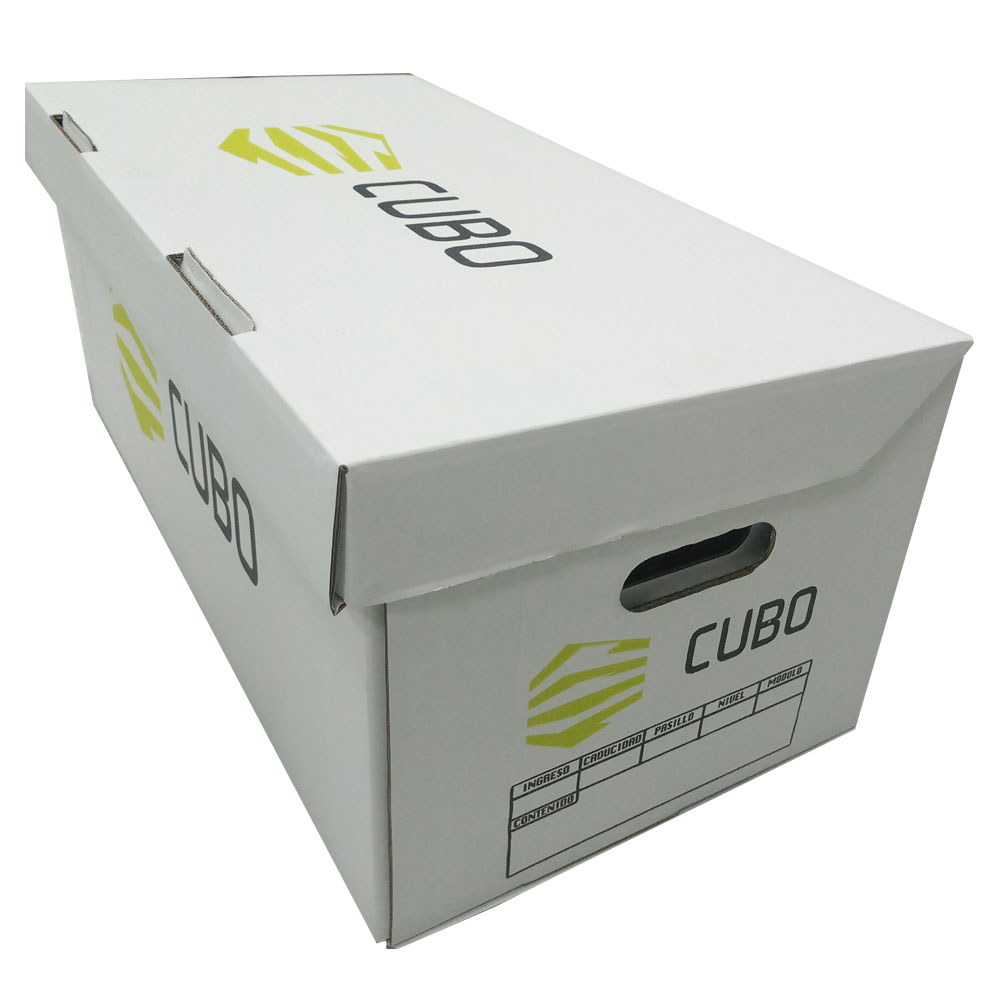 Corrugated Cardboard Storage Box Archive Box With Handle