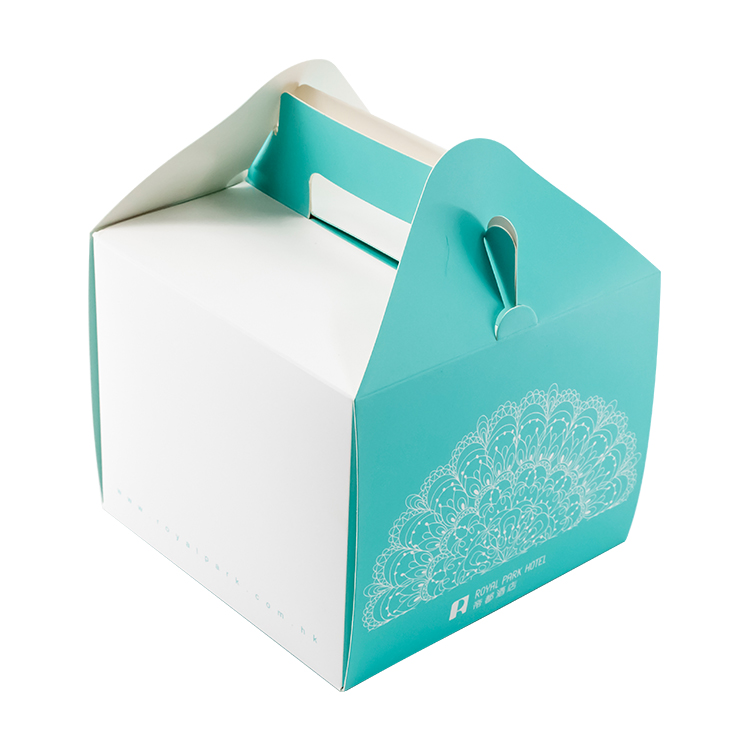 Custom Printing Bakery Donuts Paper Box With Handle