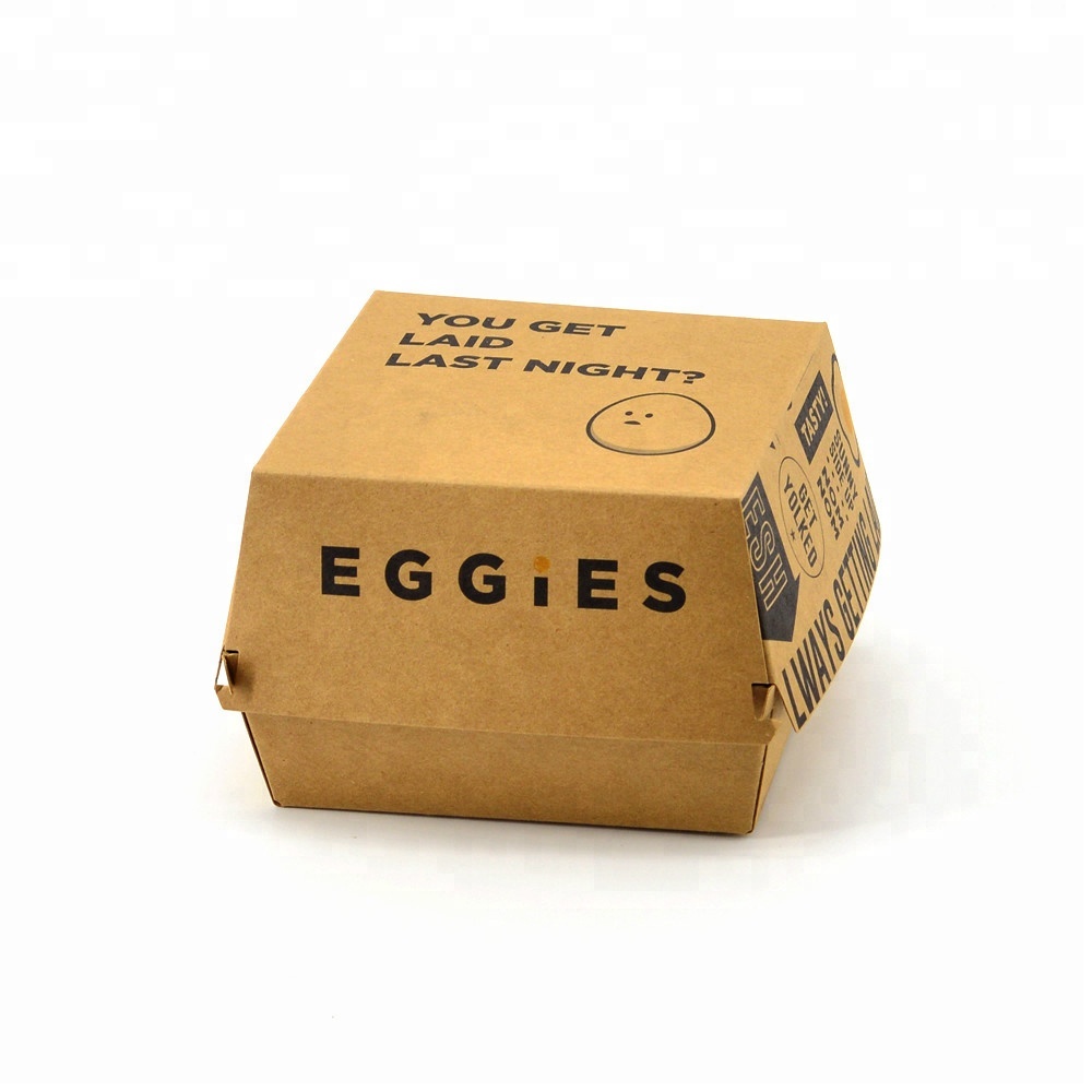 Kraft Paper Burger Box Packaging