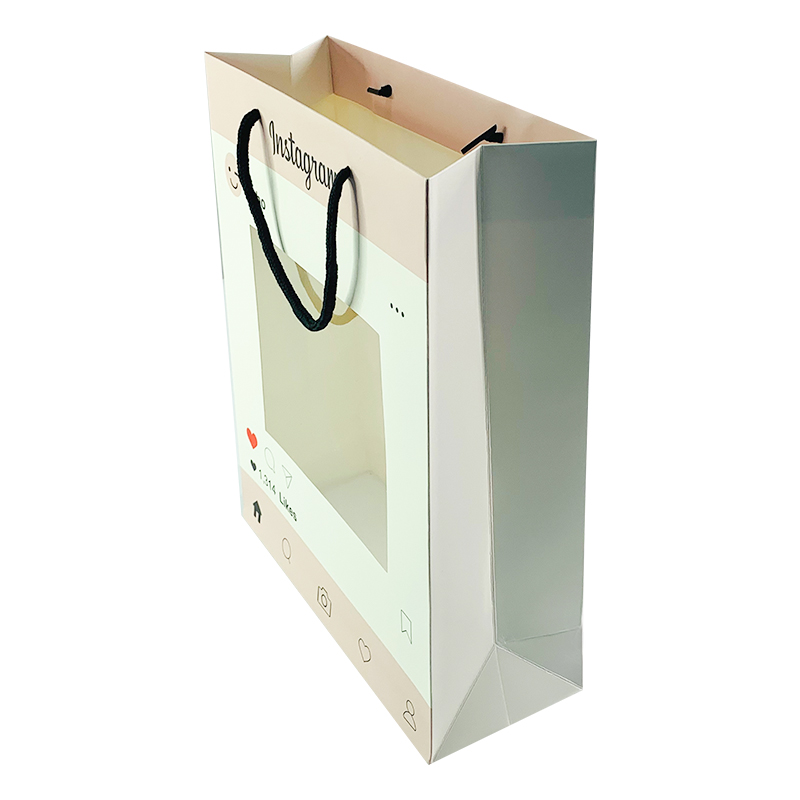Luxury Custom Packaging Paper Bag With Window