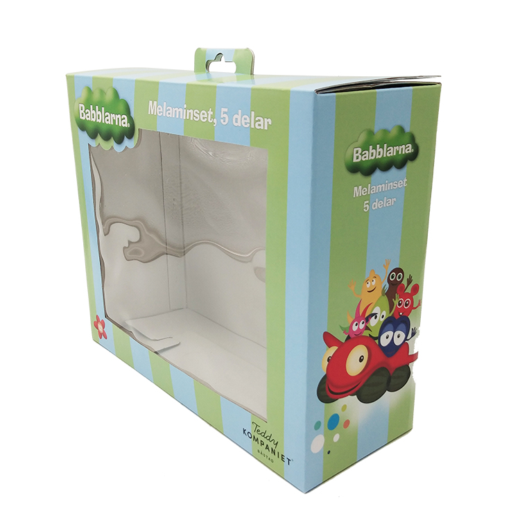 Toy Packaging Carton Doll Gift Paper Box With PVC Window
