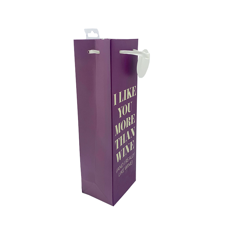 Wine Bottle Gift Bag Party Paper Ribbon Handle Paper Bags